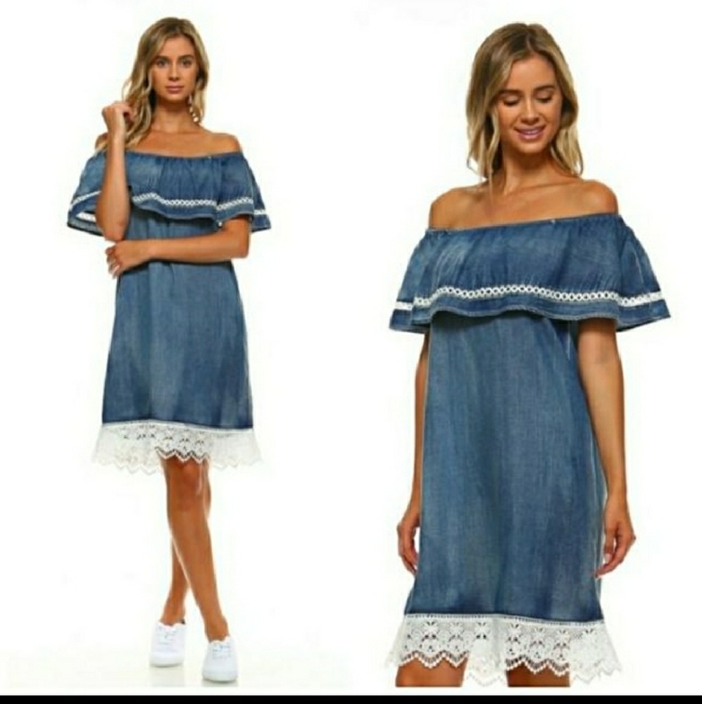 💙Denim Dress
